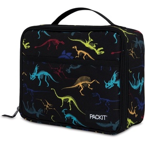 PackIt Freezable Classic Lunch Box, Unicorn Sky Navy(Dinosaur Print)